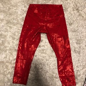 👏🏻 WEEKEND SALE 👏🏻Lululemon Red Leggings